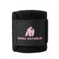 Wrist Elastic Wraps W/ Velcro (Blk/Pink)