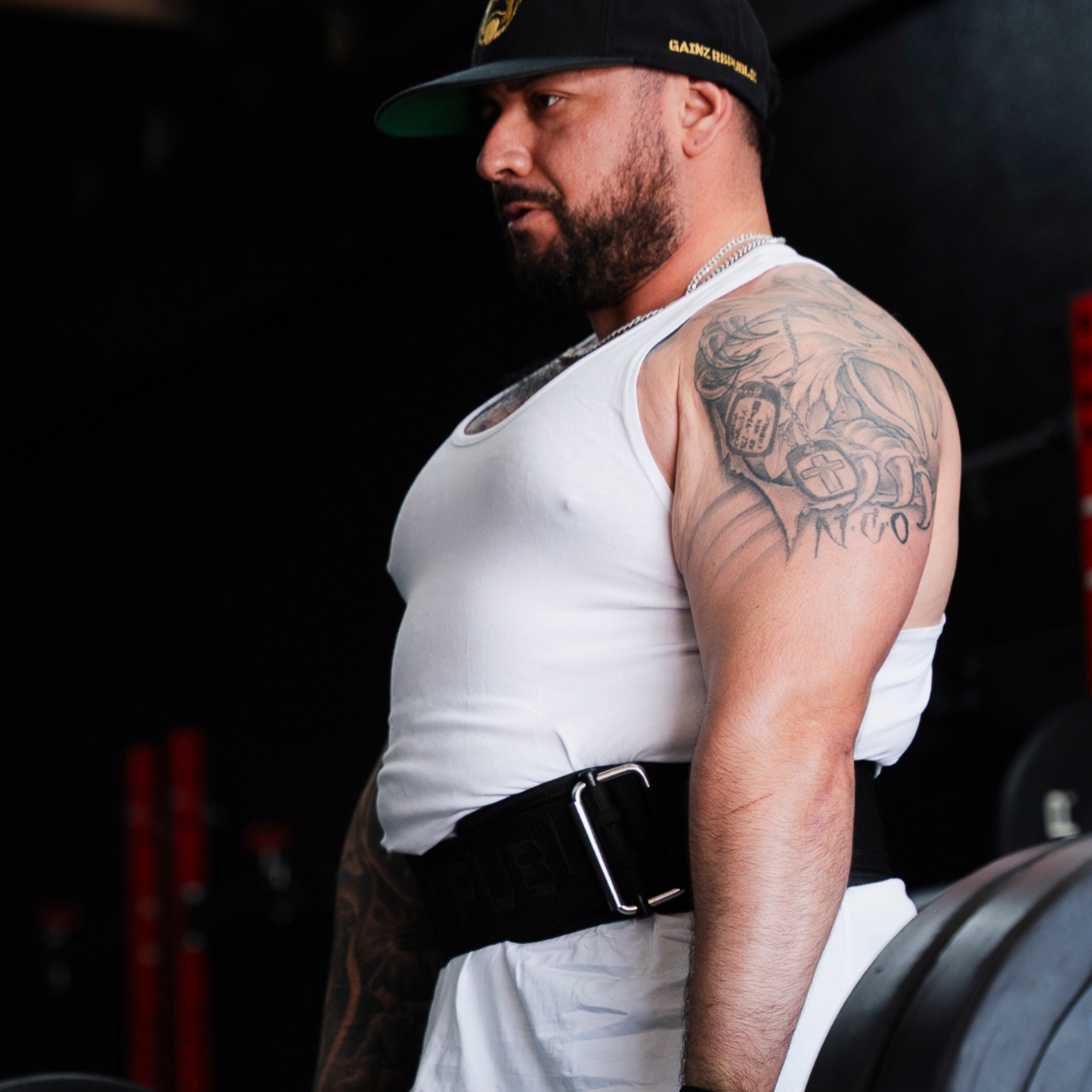 Weightlifting Self Lock Belt (Blk/Blk)