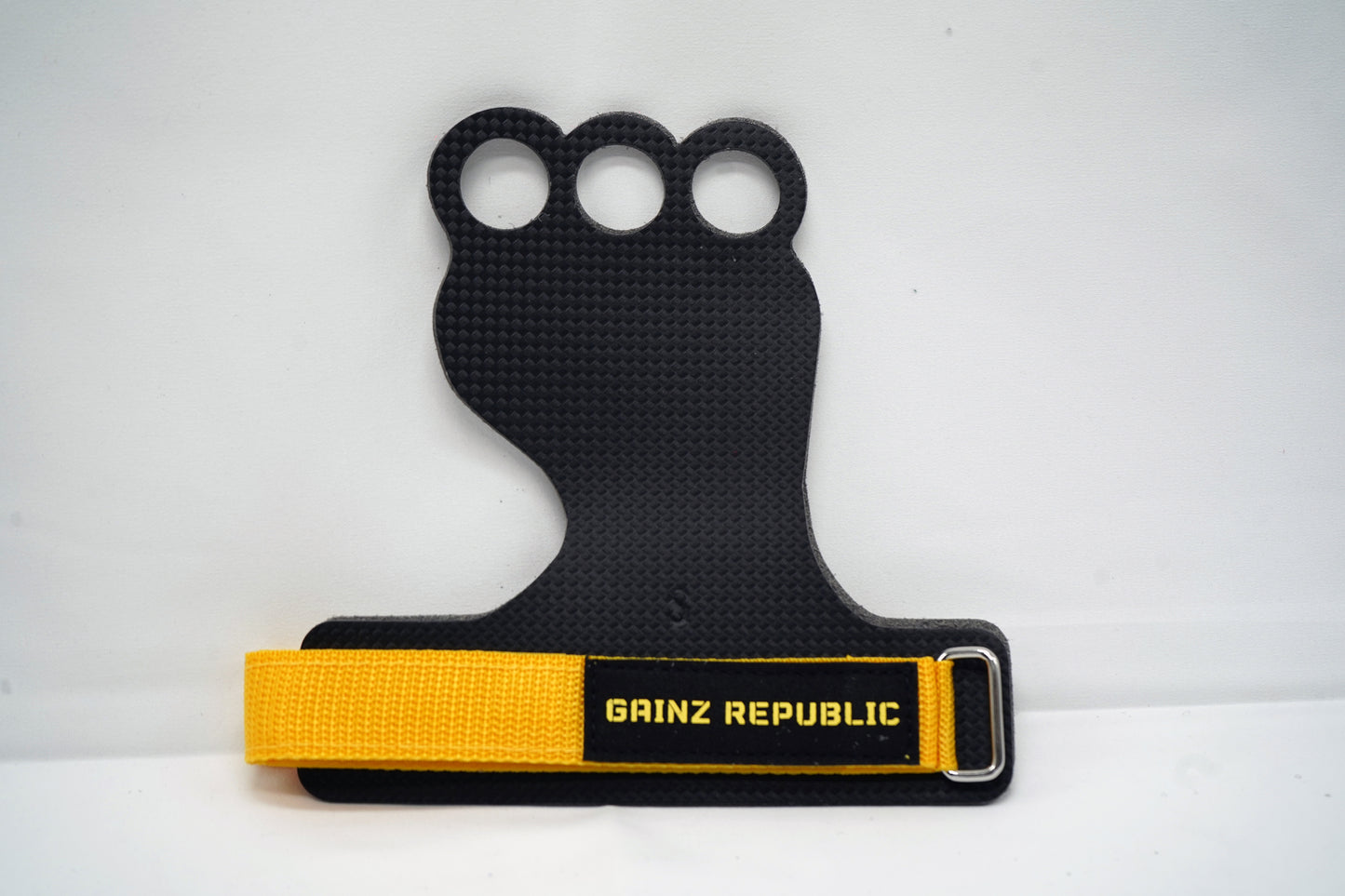 Hand Grips Carbon Fiber Leather W/ 3 holes